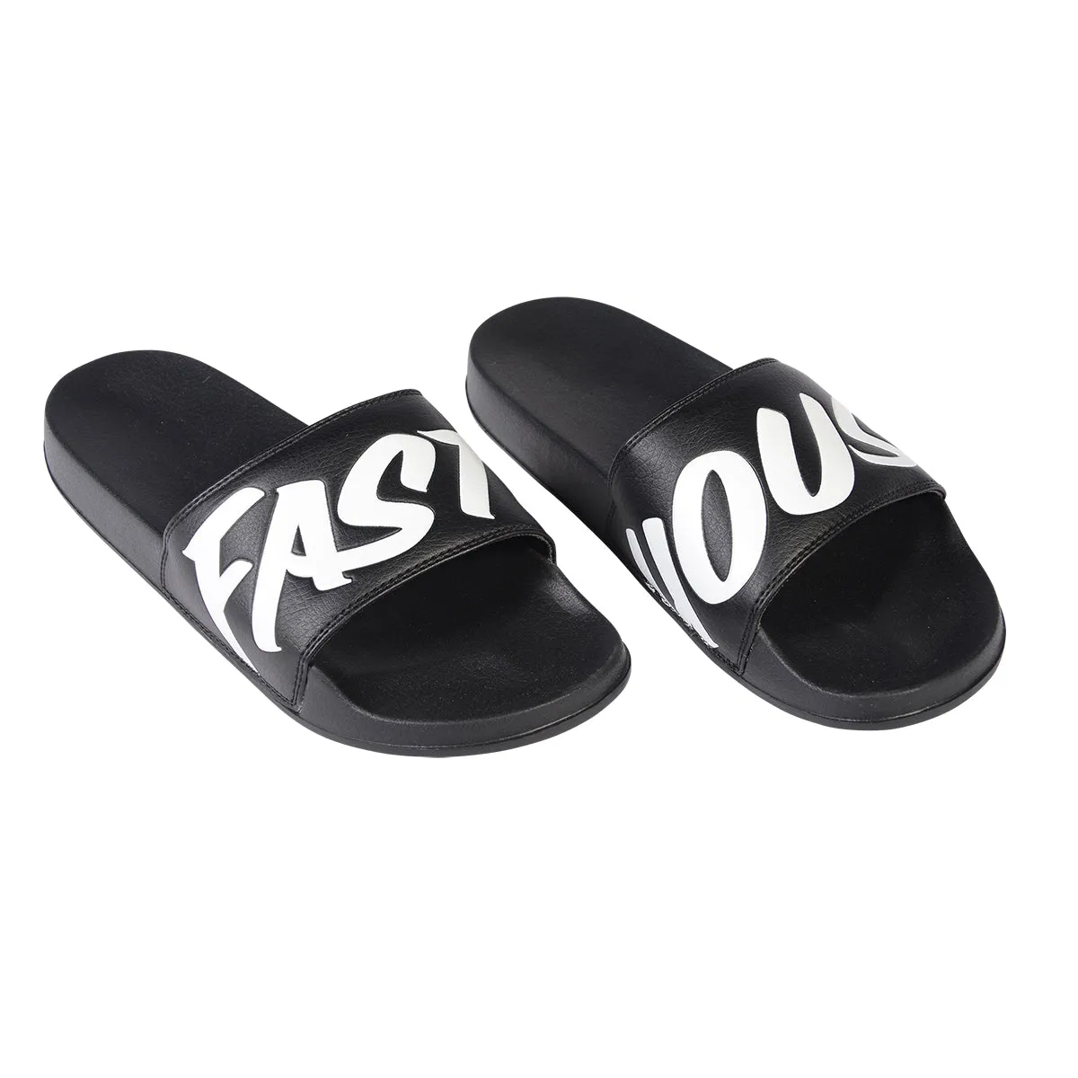 Logo Slide Sandals - Black