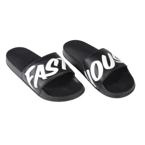 Logo Slide Sandals - Black