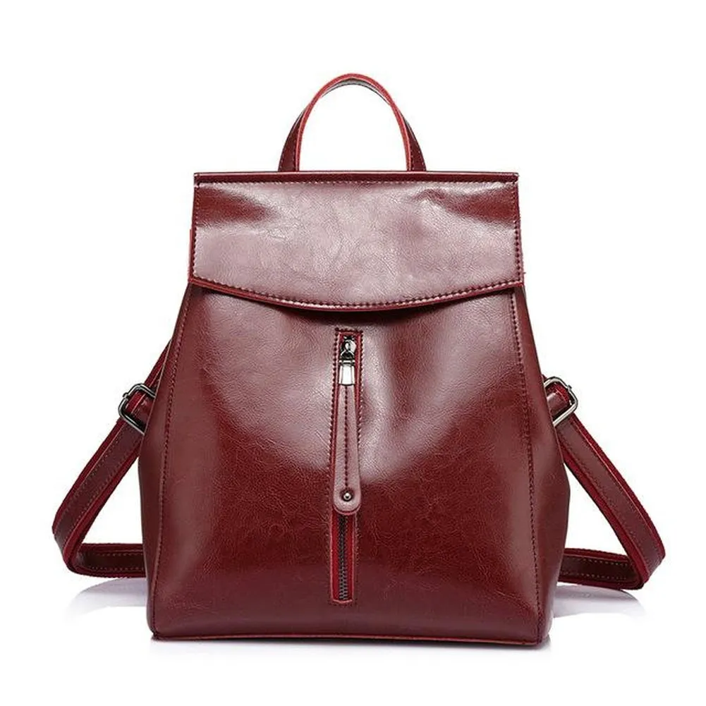 <bold>Fashion Backpack <br>Genuine-Leather