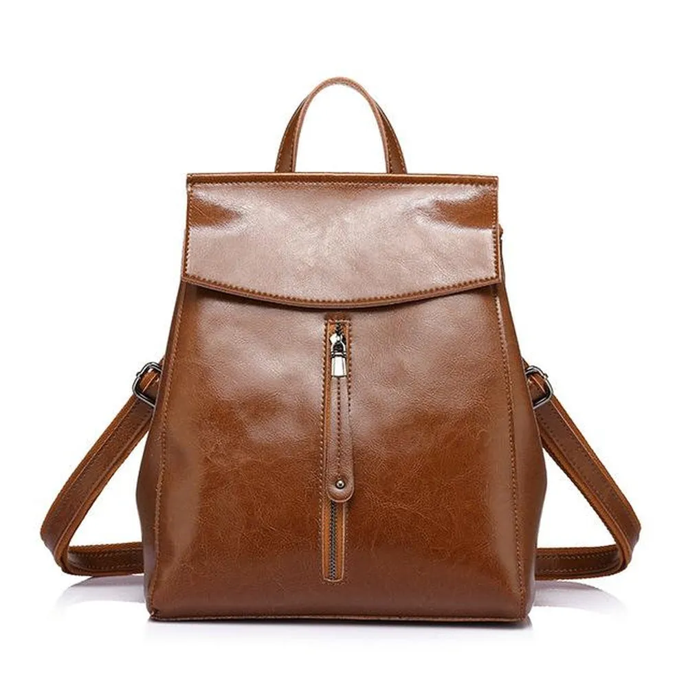 <bold>Fashion Backpack <br>Genuine-Leather