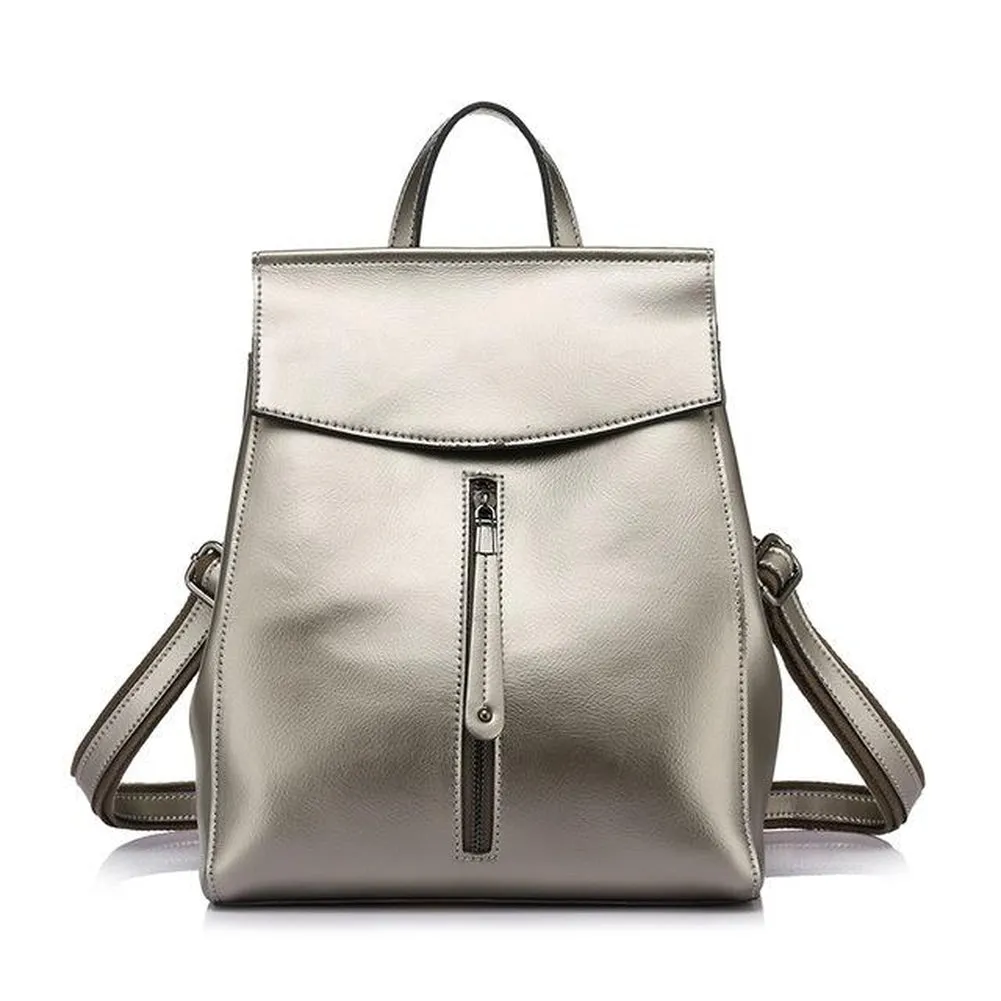 <bold>Fashion Backpack <br>Genuine-Leather