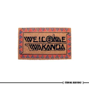 Marvel Black Panther Welcome To Wakanda Doormat