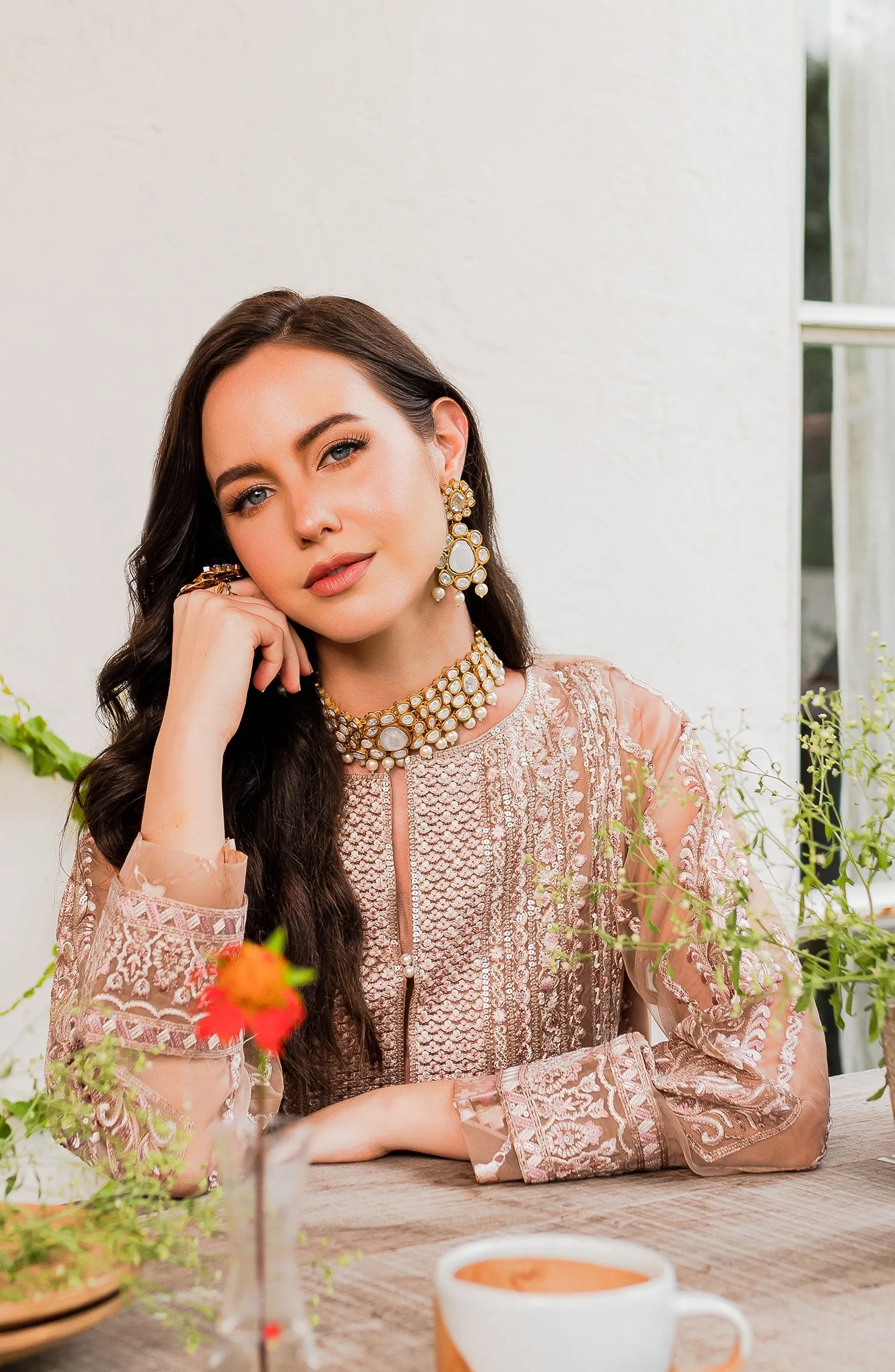 MARYUM & MARIA | SORINA - Luxury Formal | Peach Beige (MW23-503)