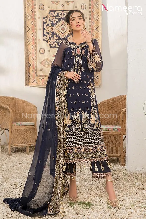 Maryum n Maria Blue Salwar Kameez Online 2021 #PF78