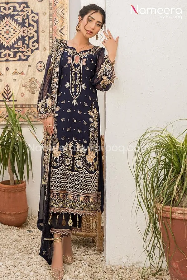 Maryum n Maria Blue Salwar Kameez Online 2021 #PF78