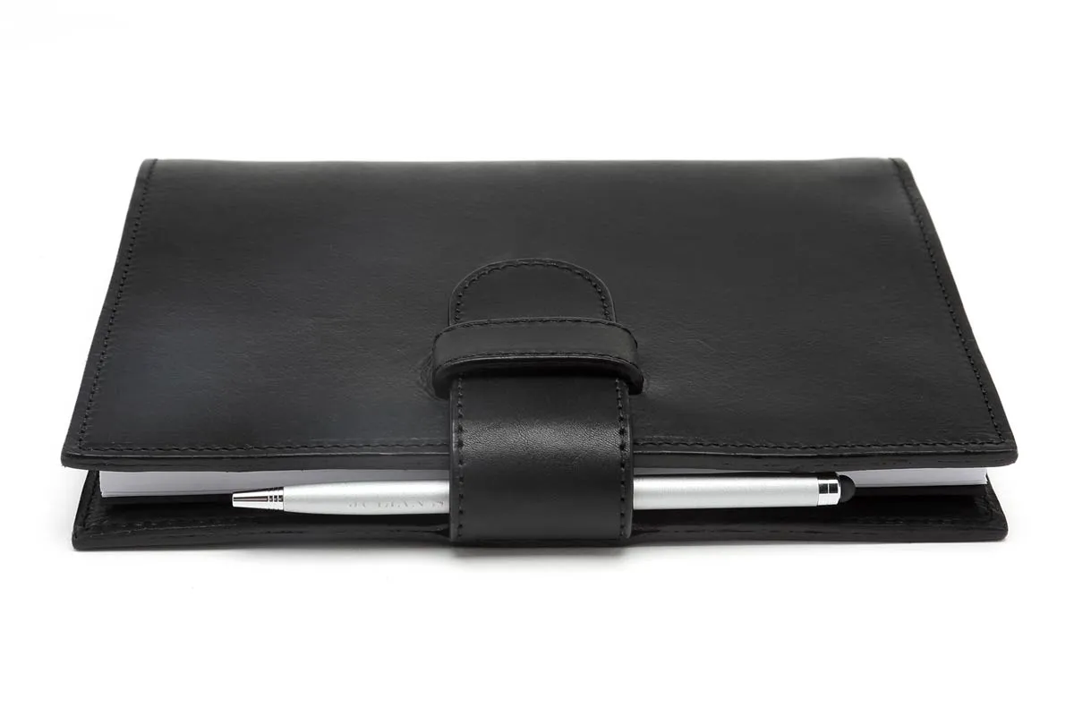 Medium Vachetta Strap Padfolio - Onyx Black