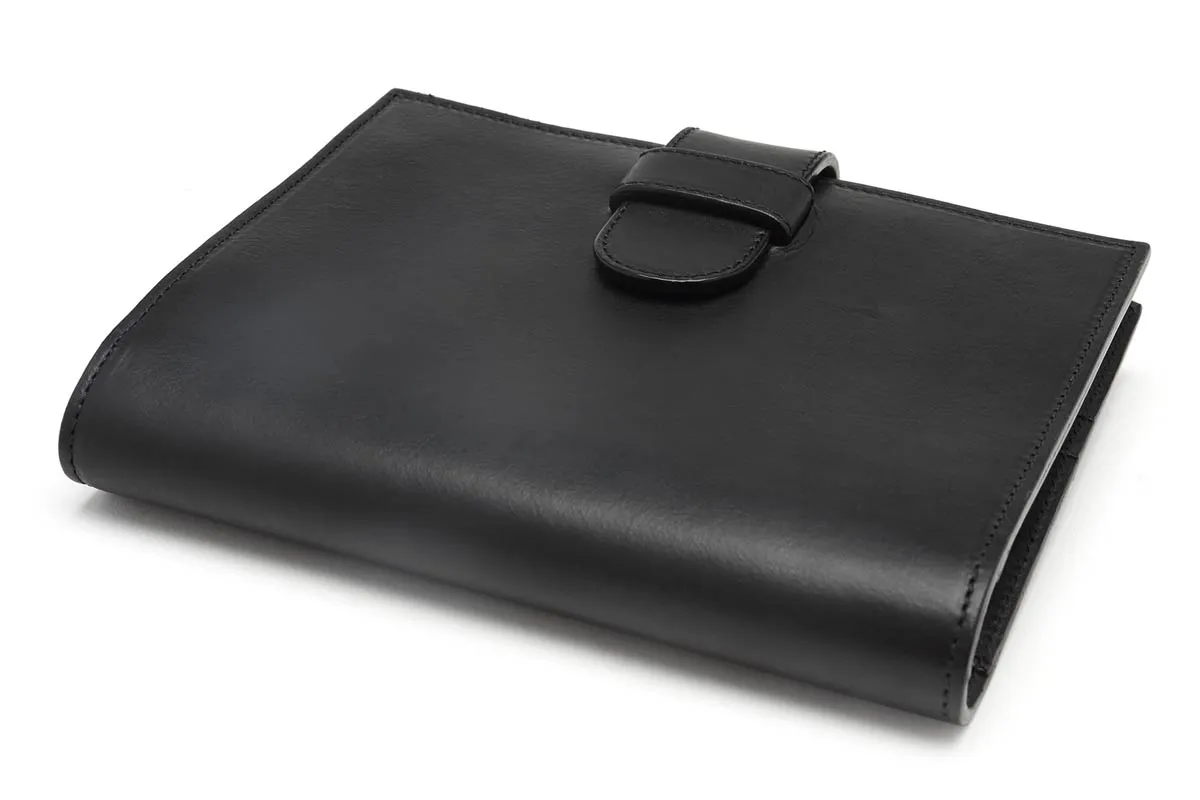 Medium Vachetta Strap Padfolio - Onyx Black