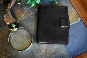 Medium Vachetta Strap Padfolio - Onyx Black