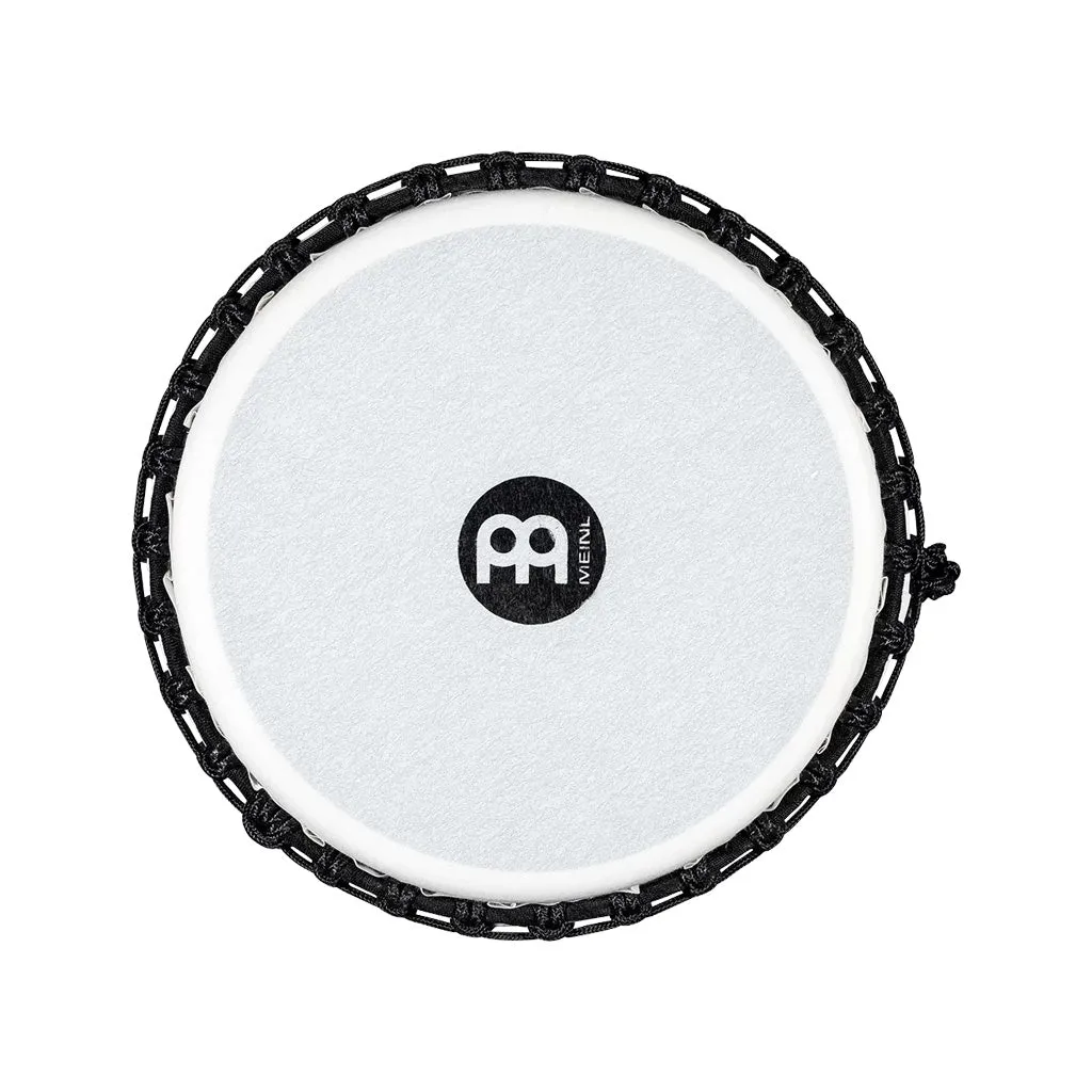 MEINL Percussion PADJ8-M-F 10inch Rope Tuned Travel Series Djembe, Synthetic Head, Galactic Blue Tie