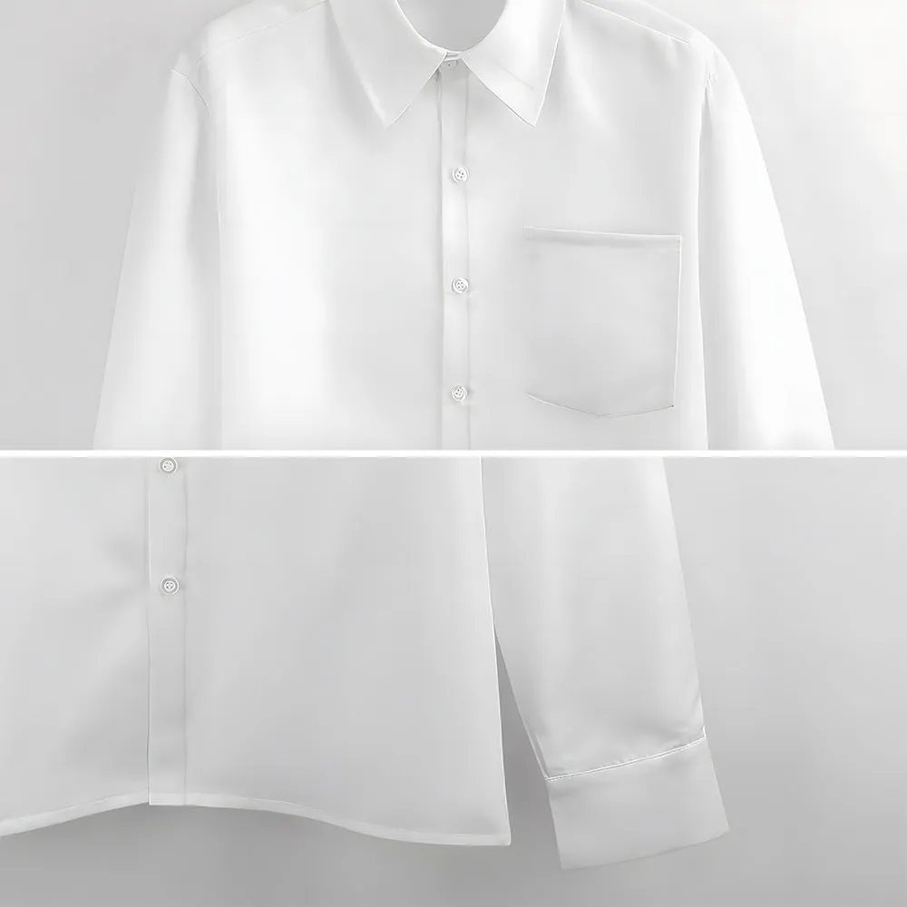 Men's Casual Texture Printed Long Sleeve Shirt 2401000159