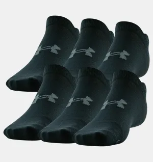 Men's Essential No Show Socks - 6 Pack
