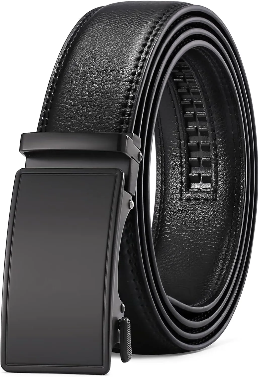 Mens Leather Ratchet Belt for Dress and Casual