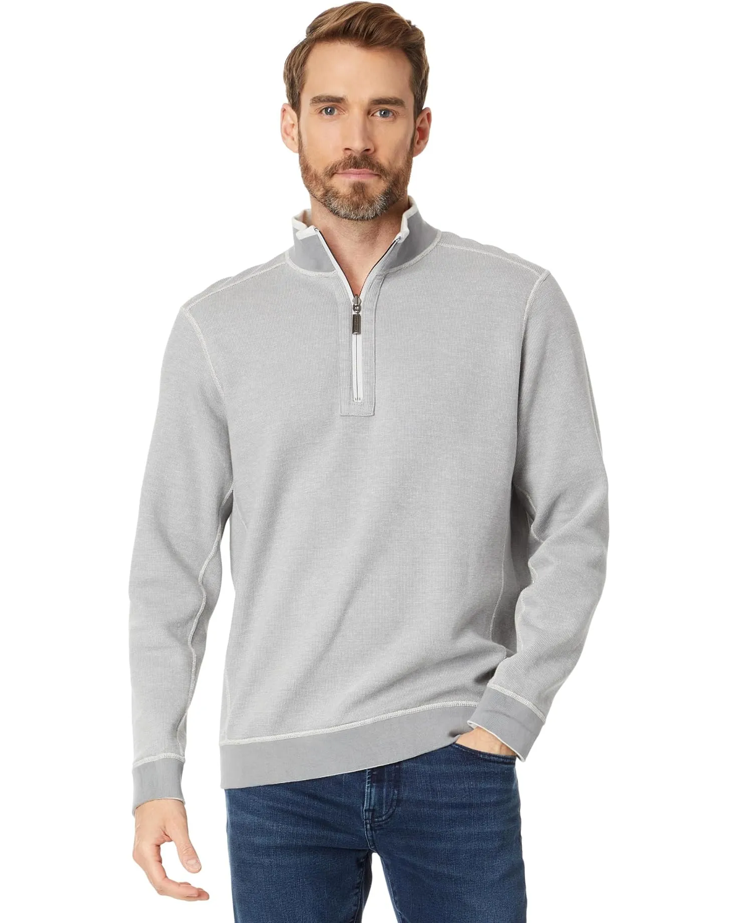 Men's Tommy Bahama | Flip Coast Half Zip Sweatshirt | Continental