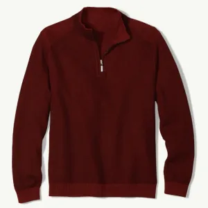 Men's Tommy Bahama | Las Palmas Flip Half Zip  | Ruby Heather