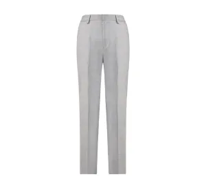 Milano Light Grey Wool Women's Trousers