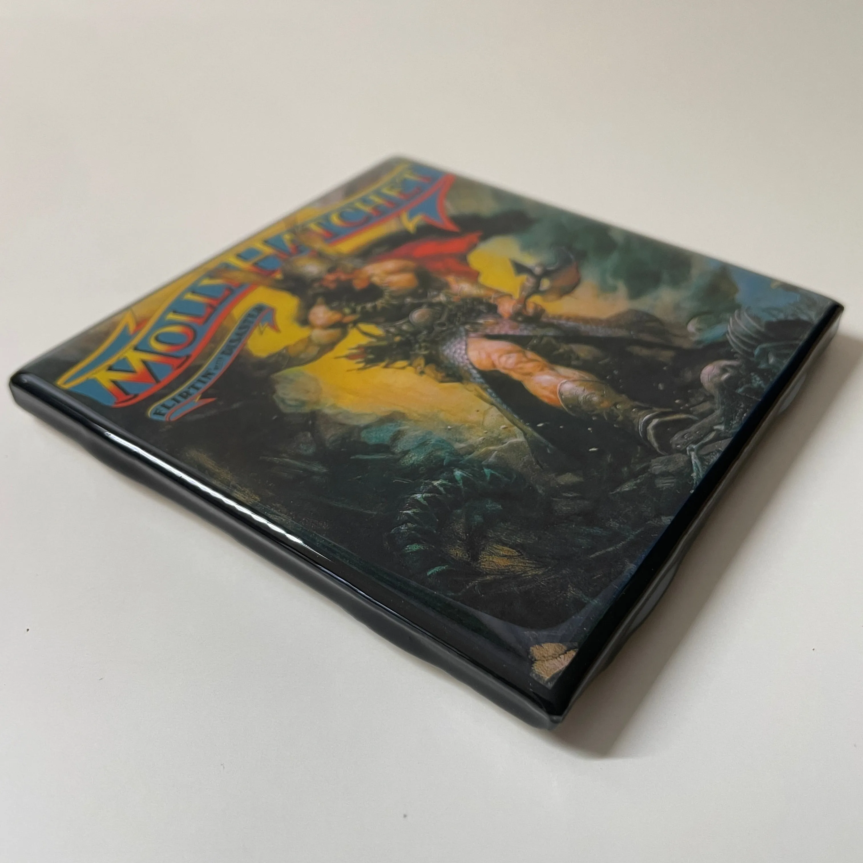 MOLLY HATCHET Flirtin' With Disaster Record Cover Ceramic Tile Coaster