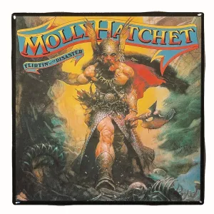 MOLLY HATCHET Flirtin' With Disaster Record Cover Ceramic Tile Coaster
