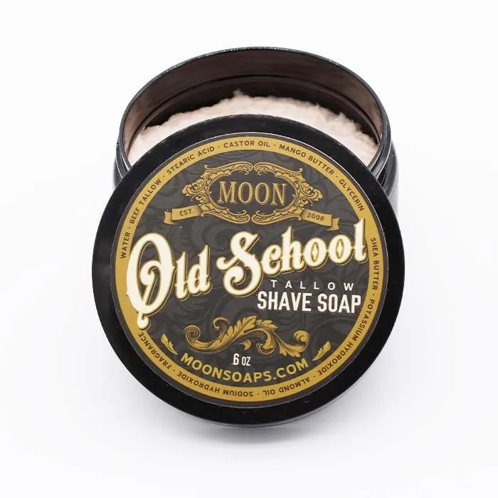 Moon Soaps Old School Shave Soap by 6oz / 170gm