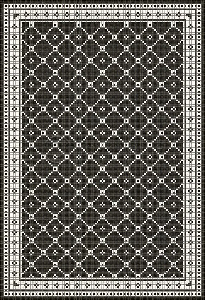 Mosaic A "Elmhurst Avenue" Vinyl Floorcloth - Spicher & Co.