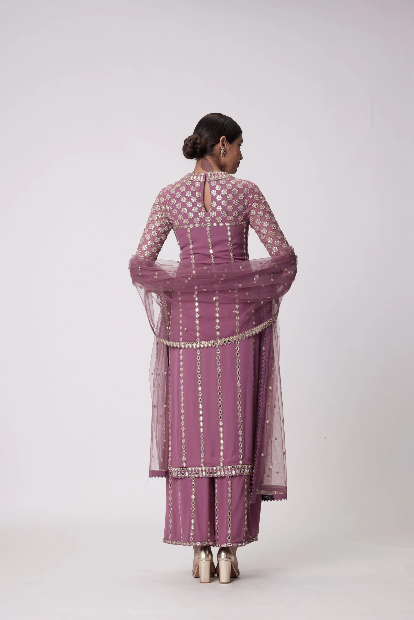 Mud Mauve Straight Kurta Set