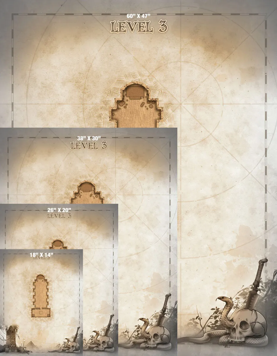 Mummy Bride Level 3 Map Gallery Canvas Art Print