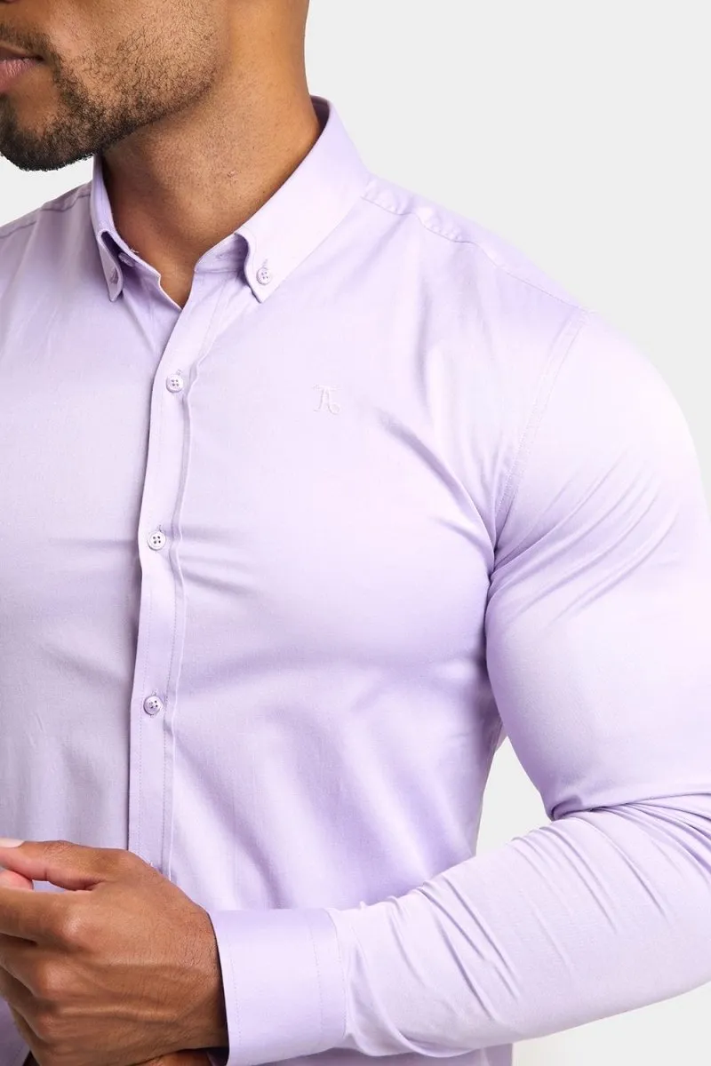 Muscle Fit Signature Shirt in Lilac