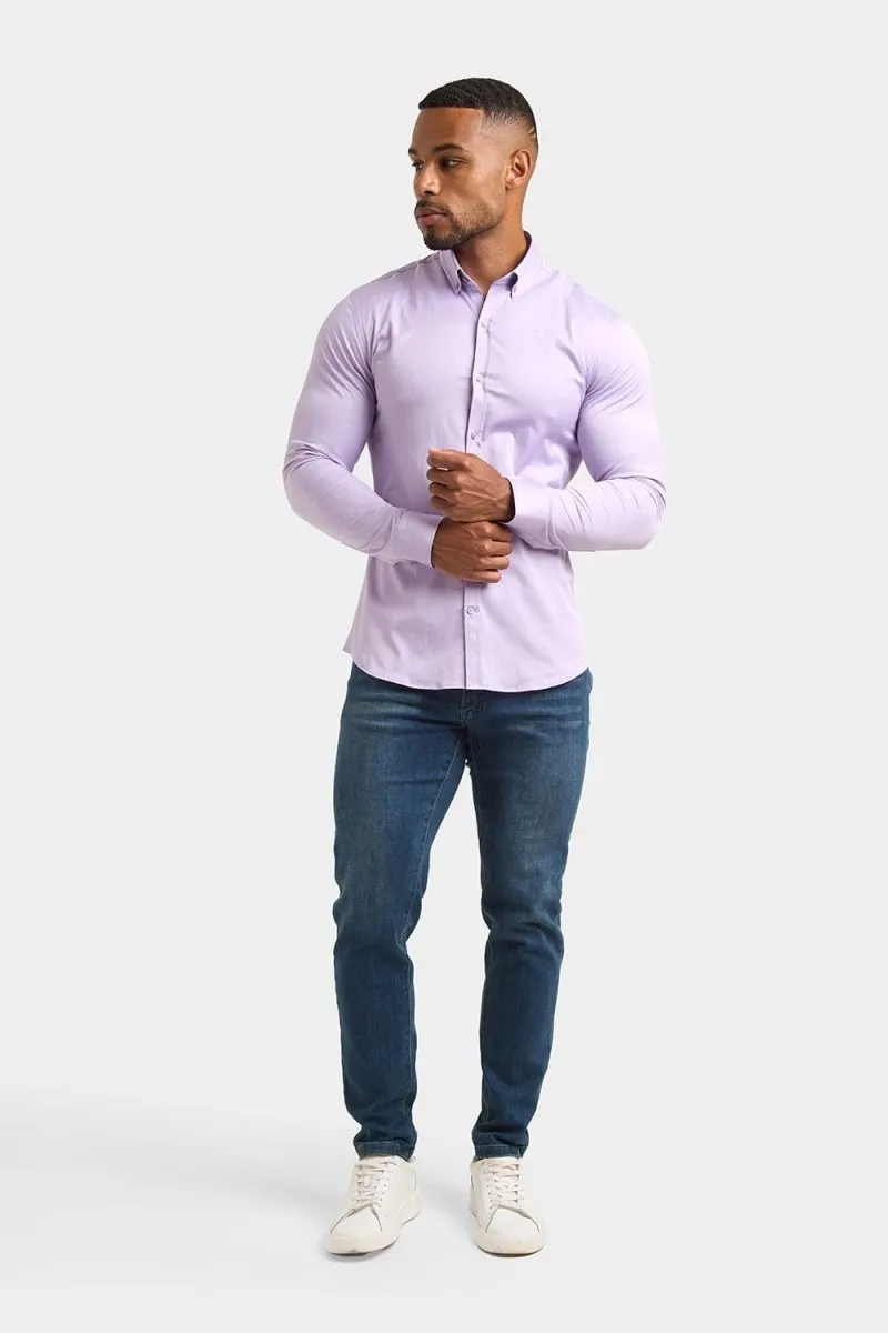 Muscle Fit Signature Shirt in Lilac