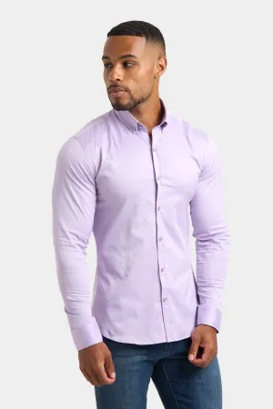 Muscle Fit Signature Shirt in Lilac