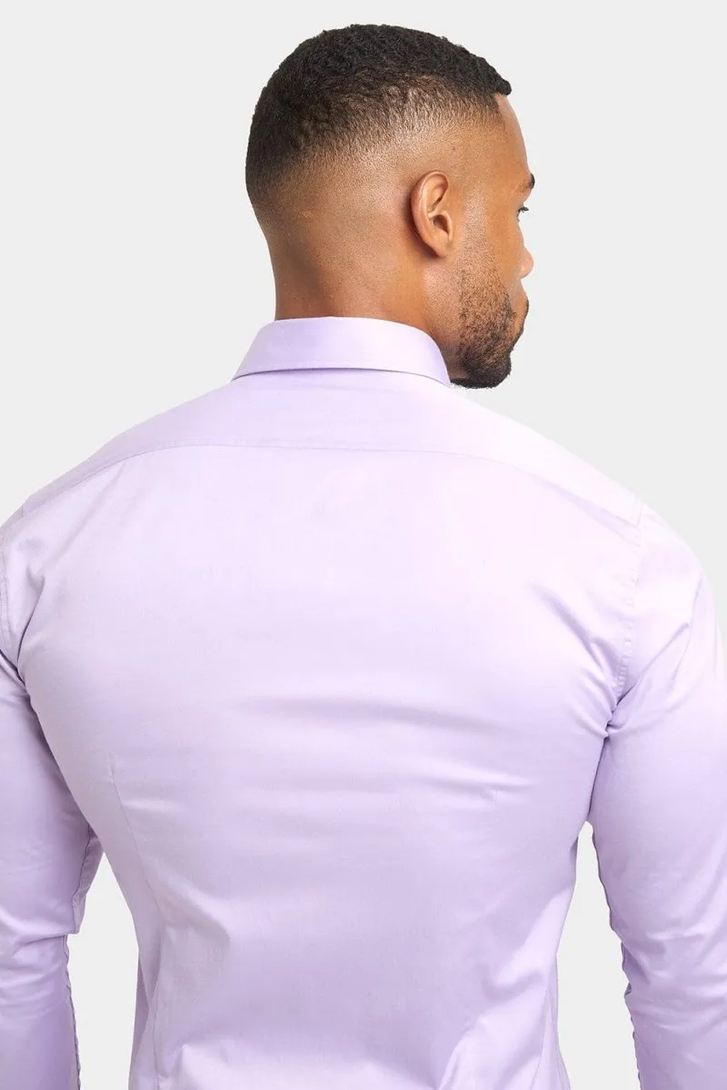 Muscle Fit Signature Shirt in Lilac