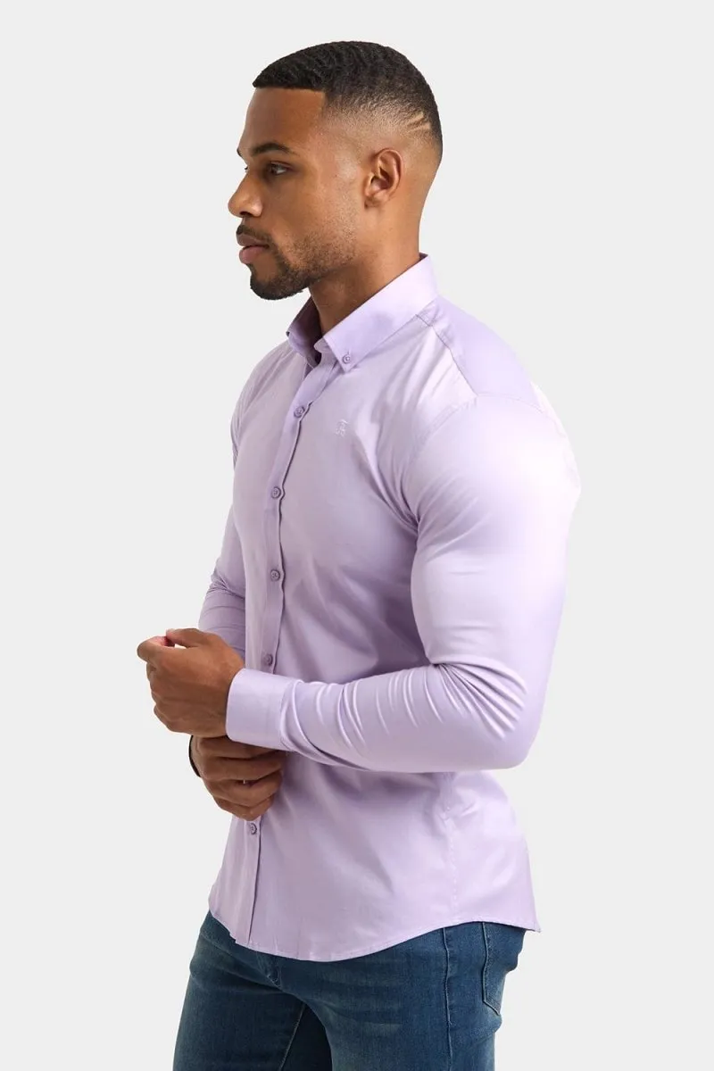 Muscle Fit Signature Shirt in Lilac
