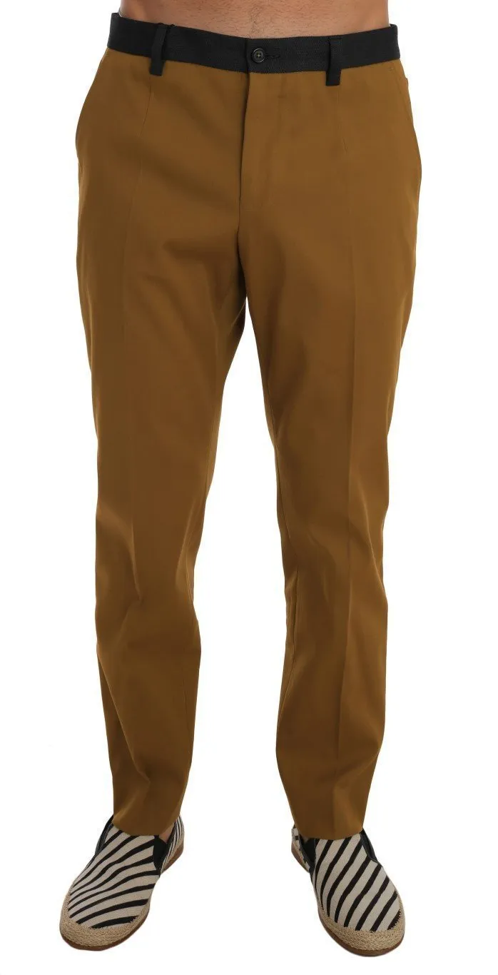 Mustard Yellow Wool Cotton Pants
