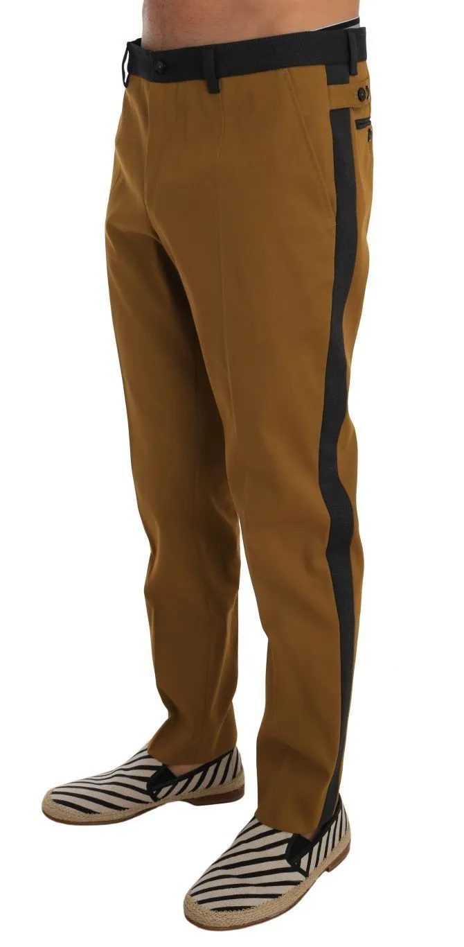 Mustard Yellow Wool Cotton Pants