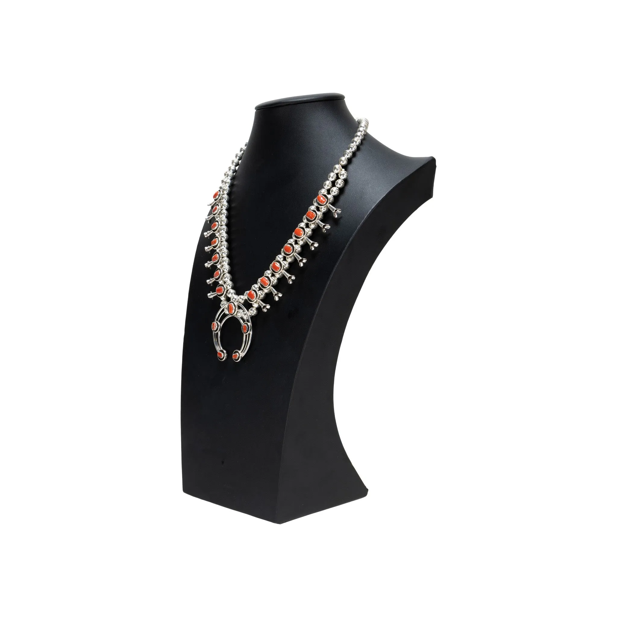 Navajo Coral Squash Blossom Set
