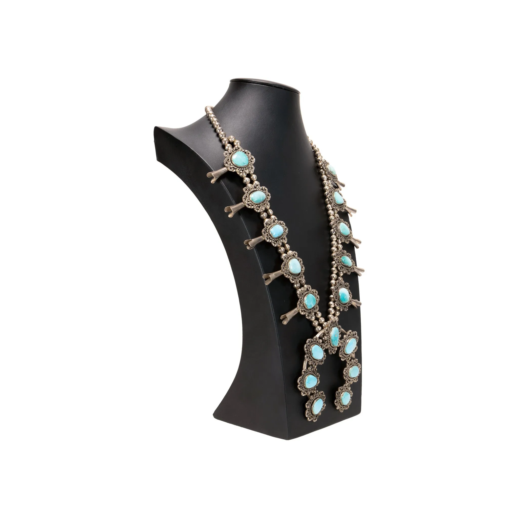 Navajo Turquoise Squash Blossom