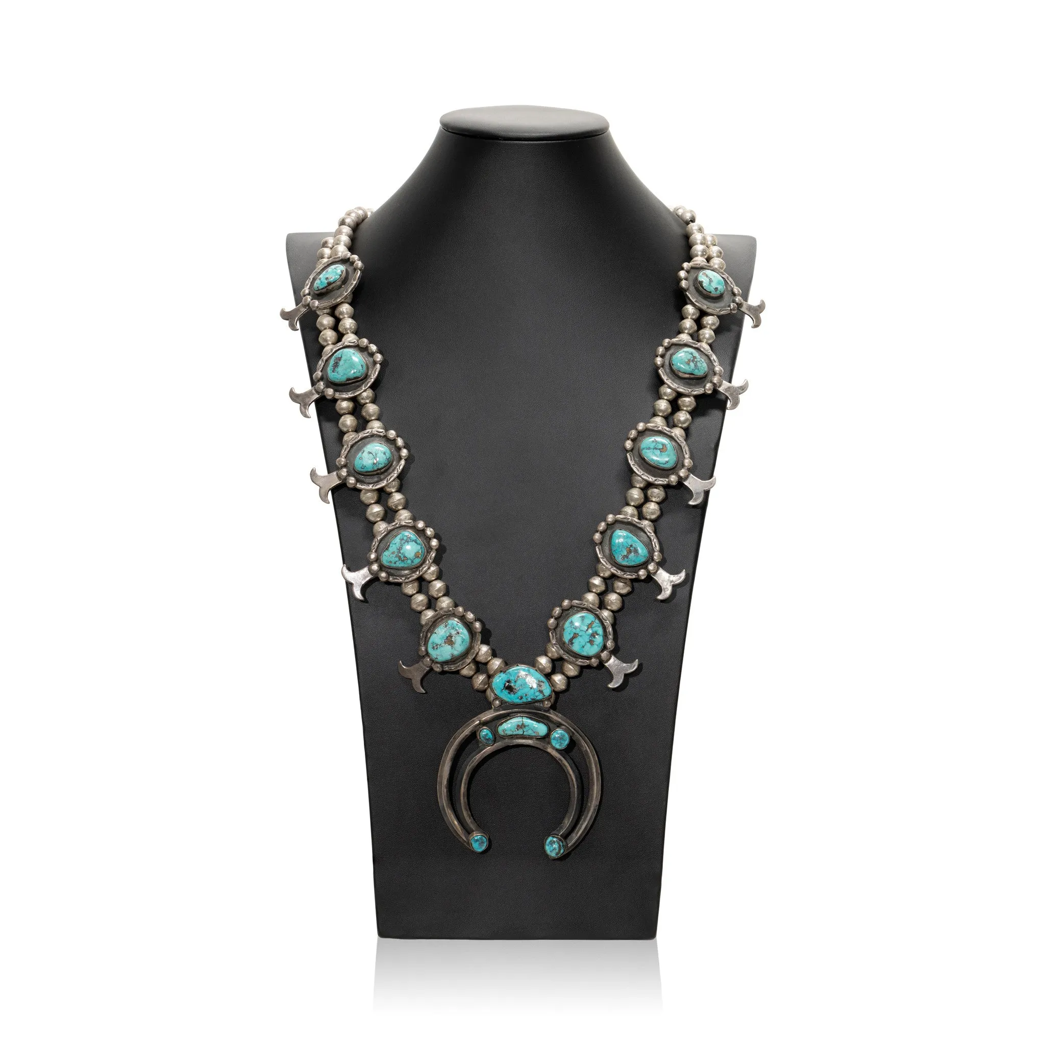 Navajo Turquoise Squash Blossom