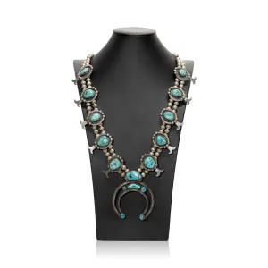 Navajo Turquoise Squash Blossom