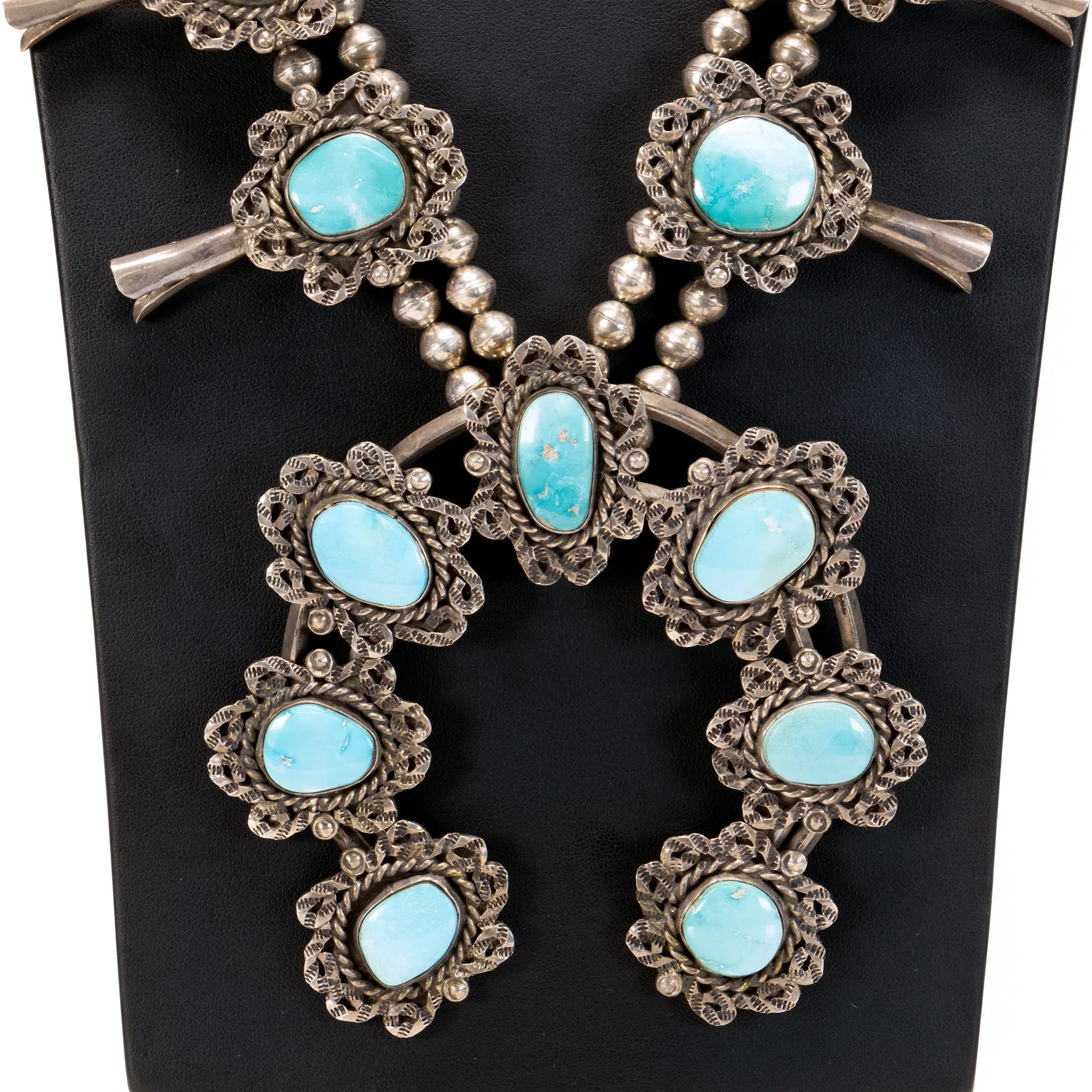 Navajo Turquoise Squash Blossom