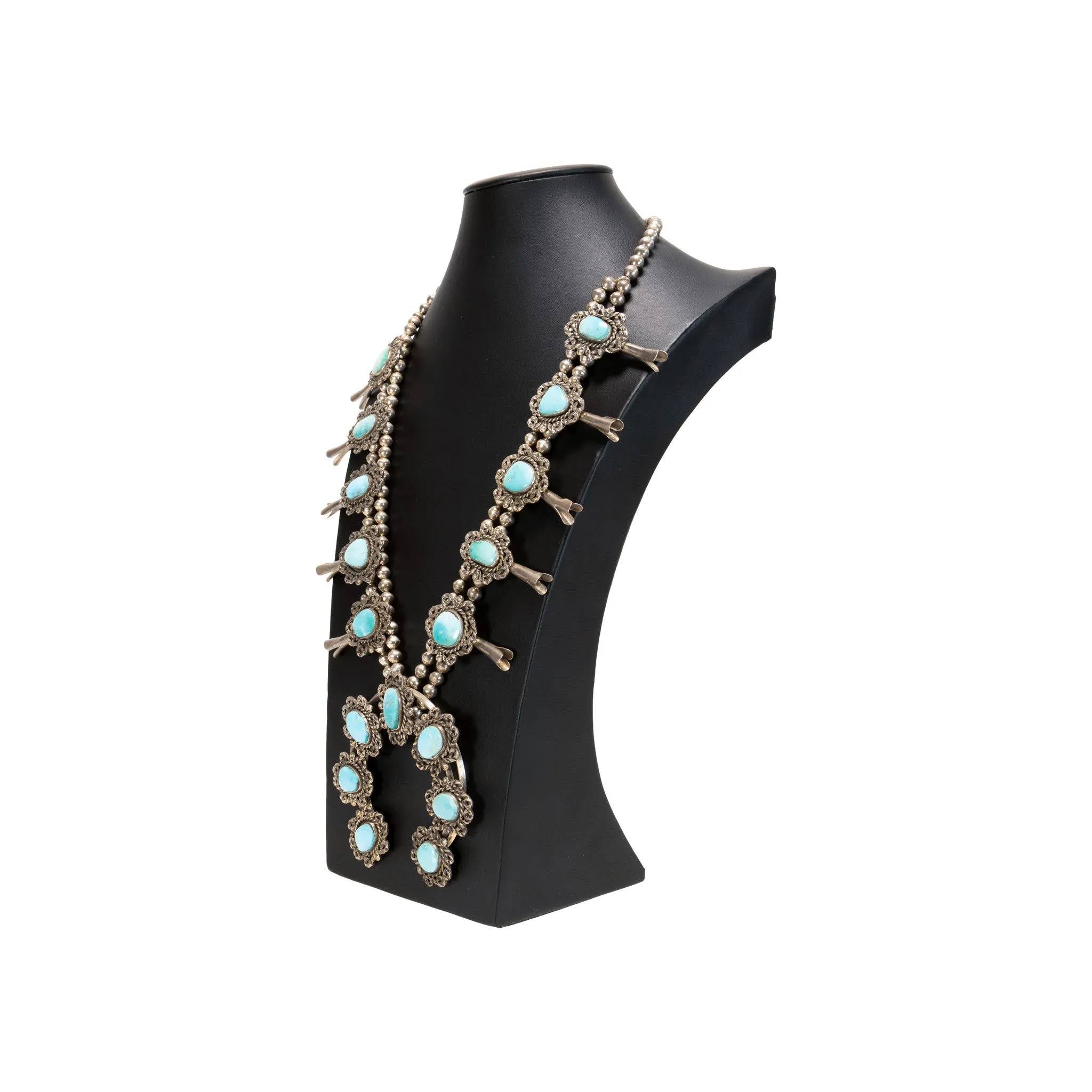 Navajo Turquoise Squash Blossom