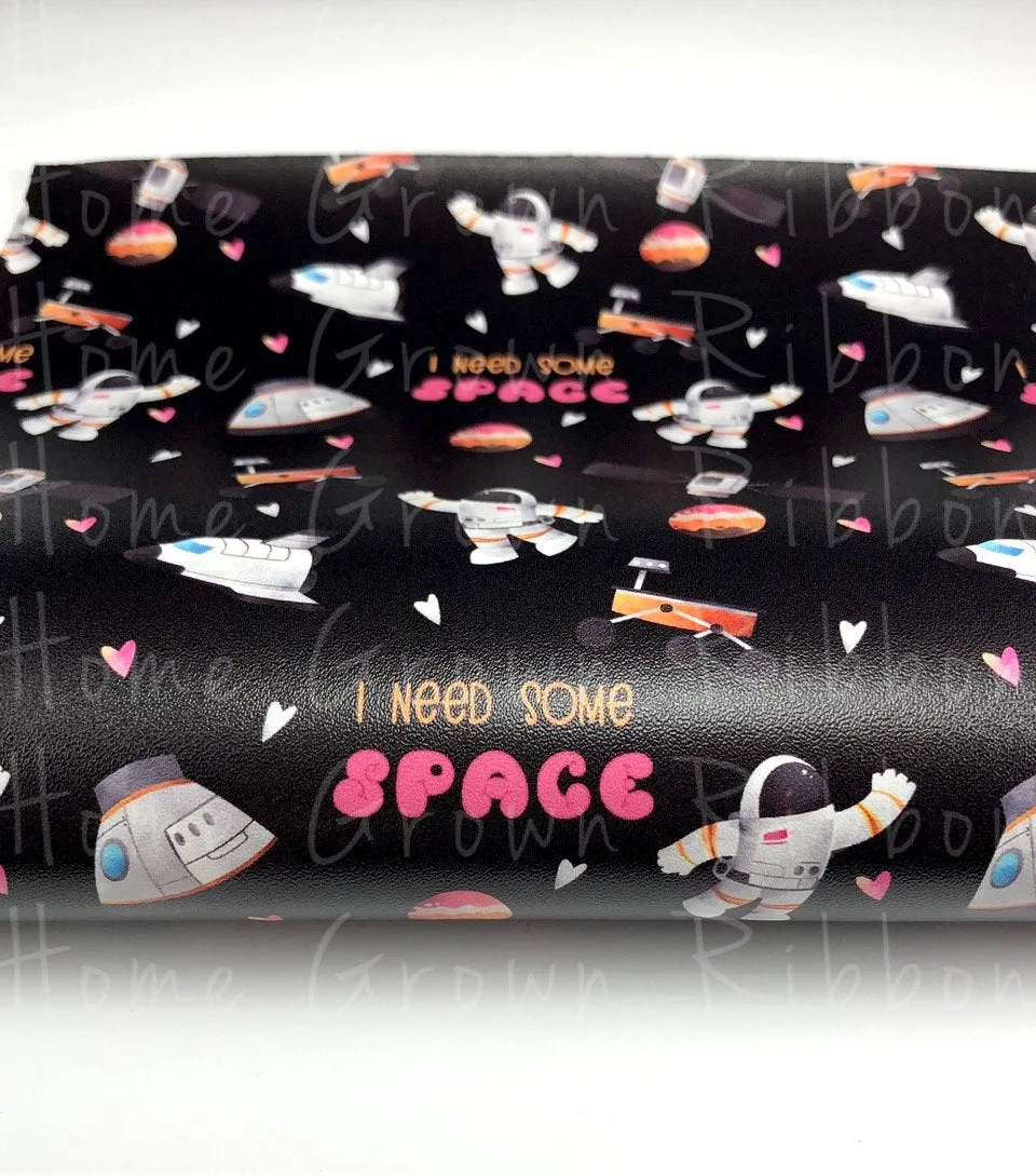 Need Some Space Astronaut Faux Leather Sheet USDR