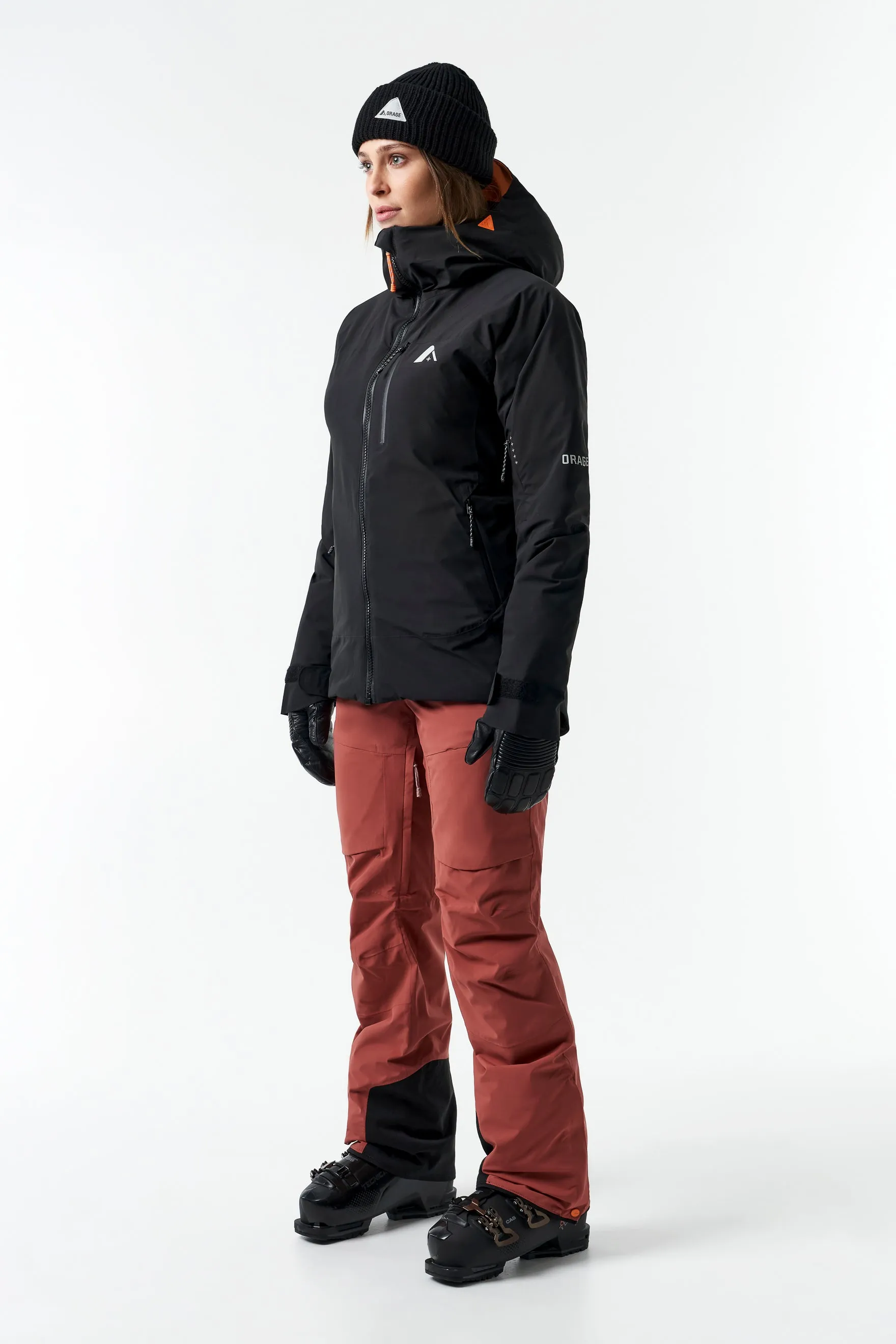 Nina Hybrid Insulated Jacket-Black