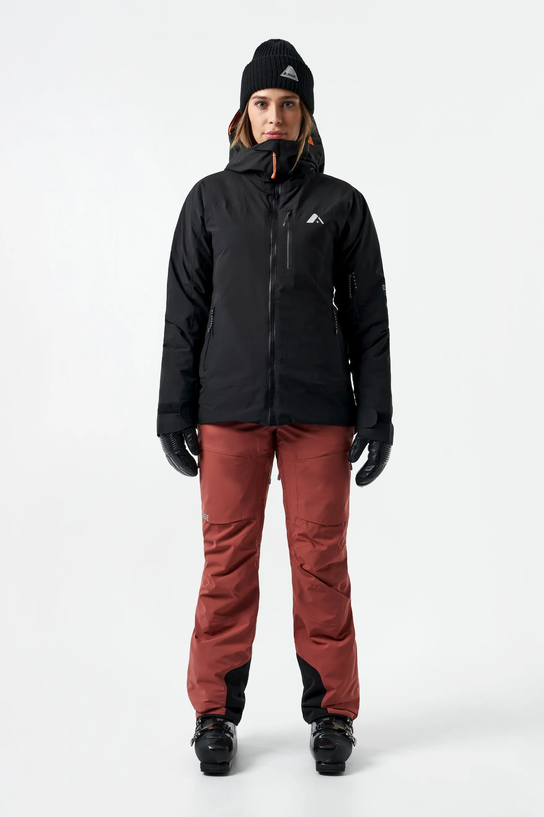 Nina Hybrid Insulated Jacket-Black