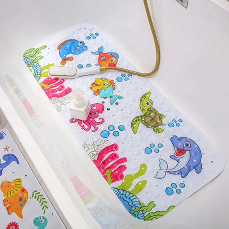 Non-slip Bathroom Fish Printing Mat