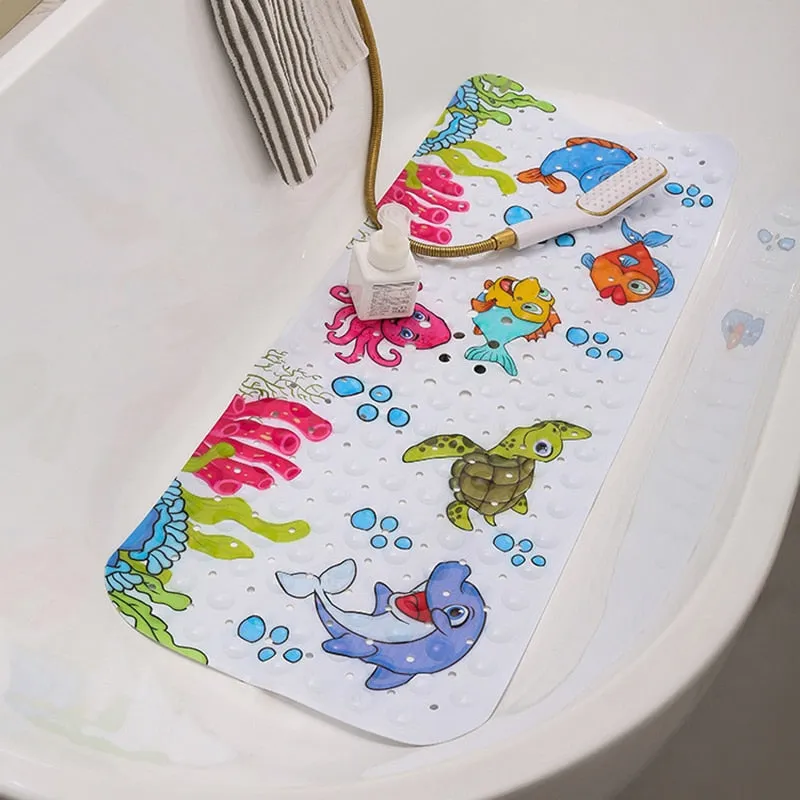 Non-slip Bathroom Fish Printing Mat