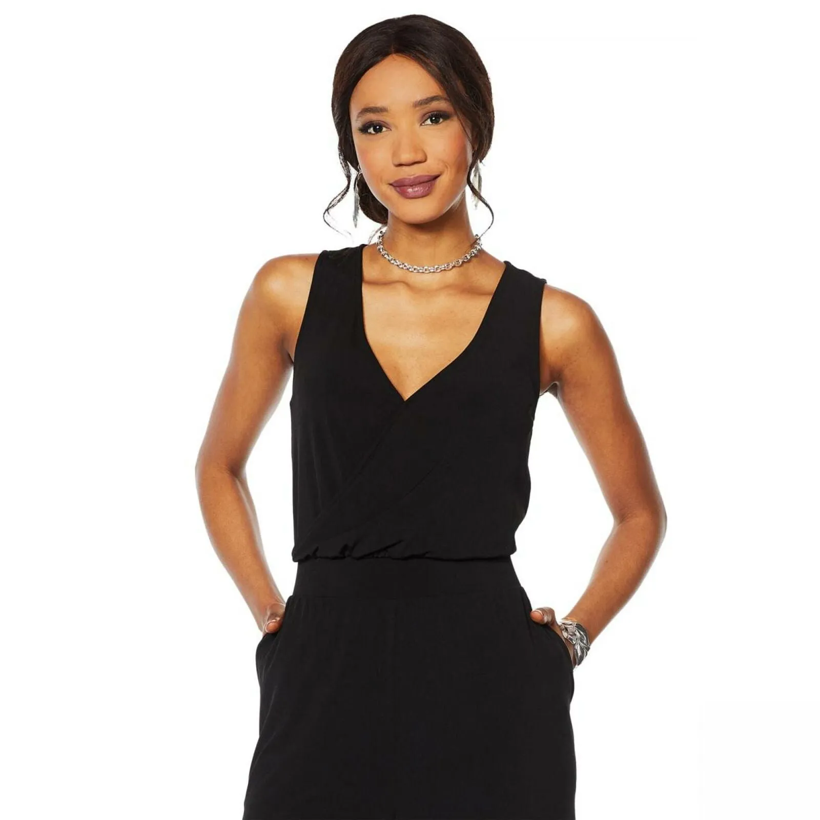 NWT G By Giuliana Womens Knit Jumpsuit. 649943-Tall Small Tall