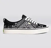 OCA Low Black Bandana Canvas Sneaker Women
