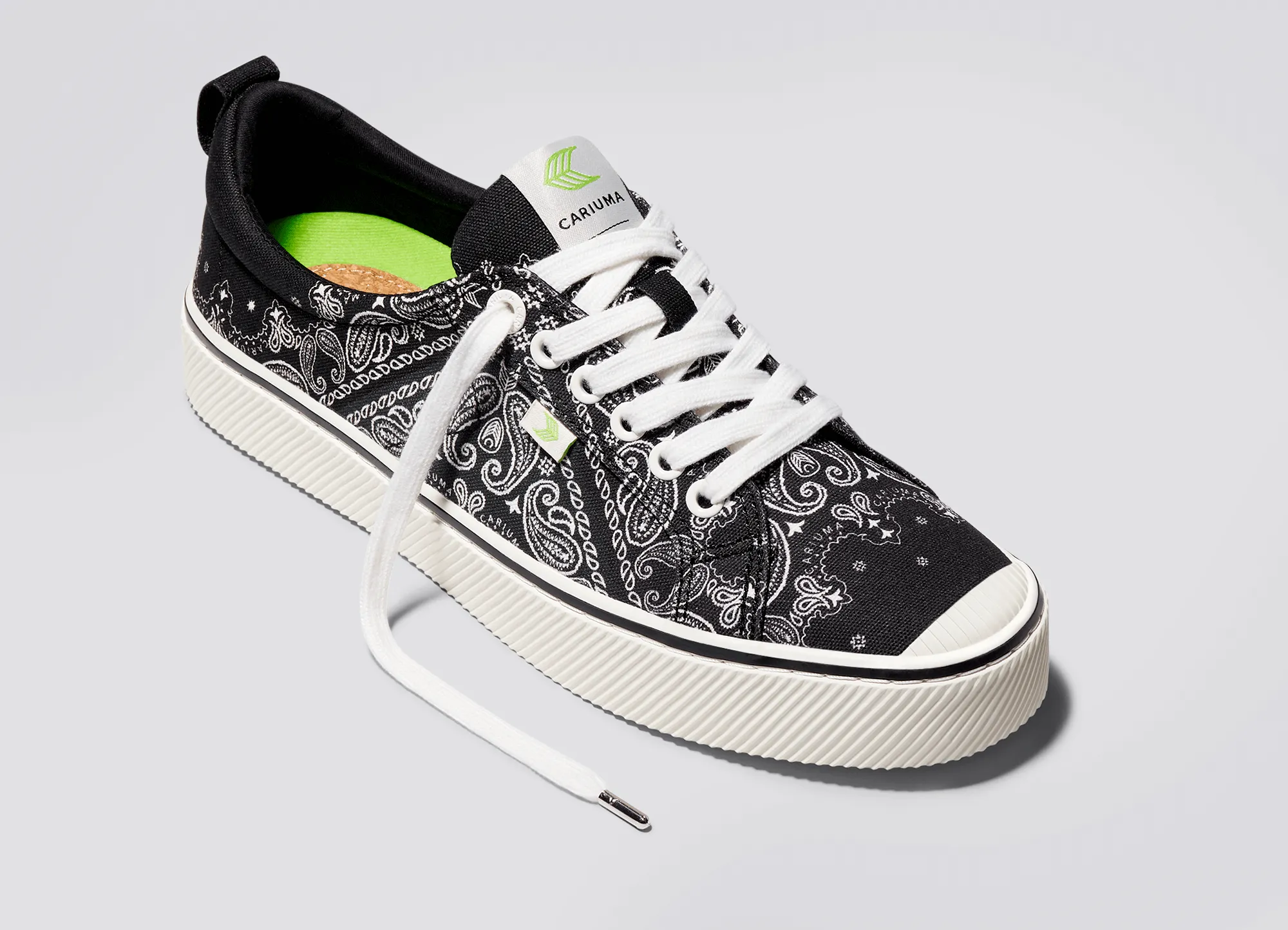 OCA Low Black Bandana Canvas Sneaker Women