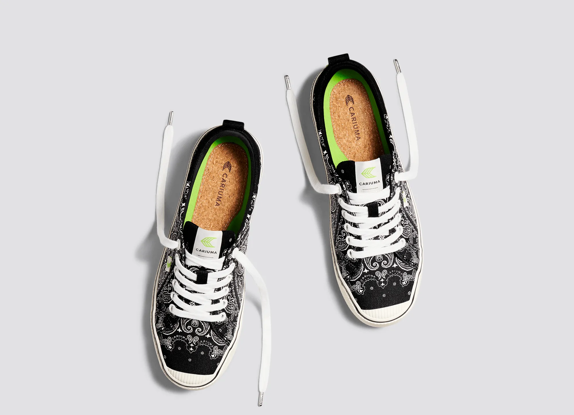 OCA Low Black Bandana Canvas Sneaker Women