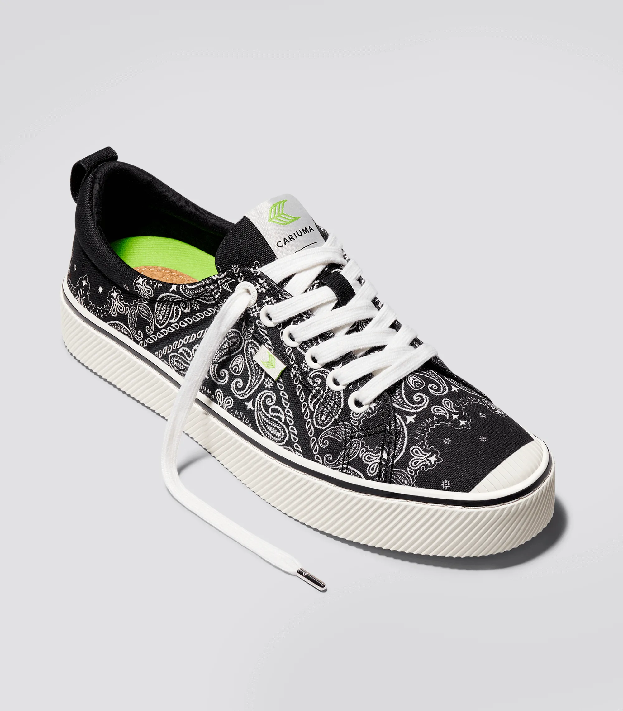OCA Low Black Bandana Canvas Sneaker Women