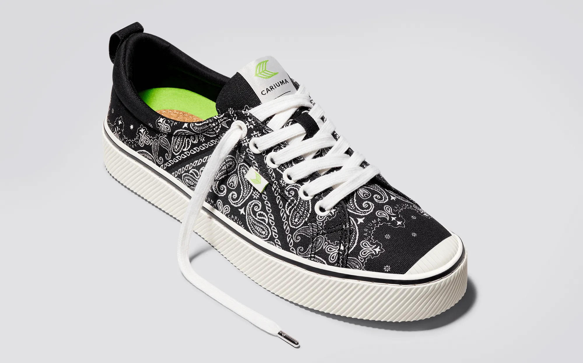 OCA Low Black Bandana Canvas Sneaker Women