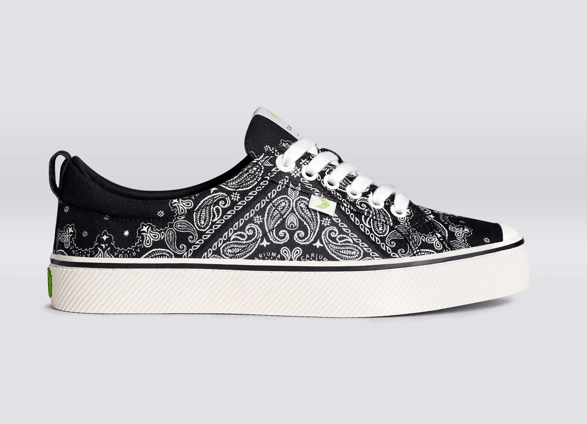 OCA Low Black Bandana Canvas Sneaker Women